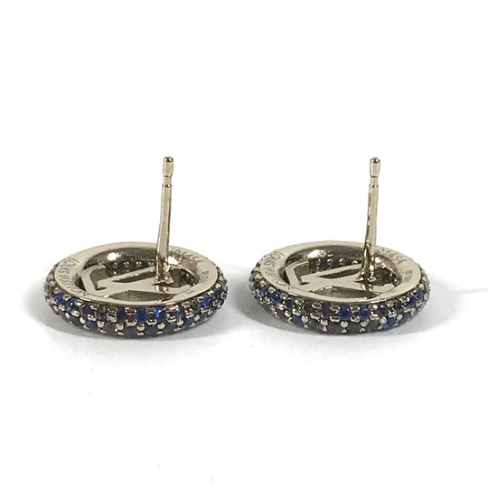 LOUIS VUITTON Pierce M01454 metal gold Rhinestone Pierce Louise Tresor Women Secondhand Authentic