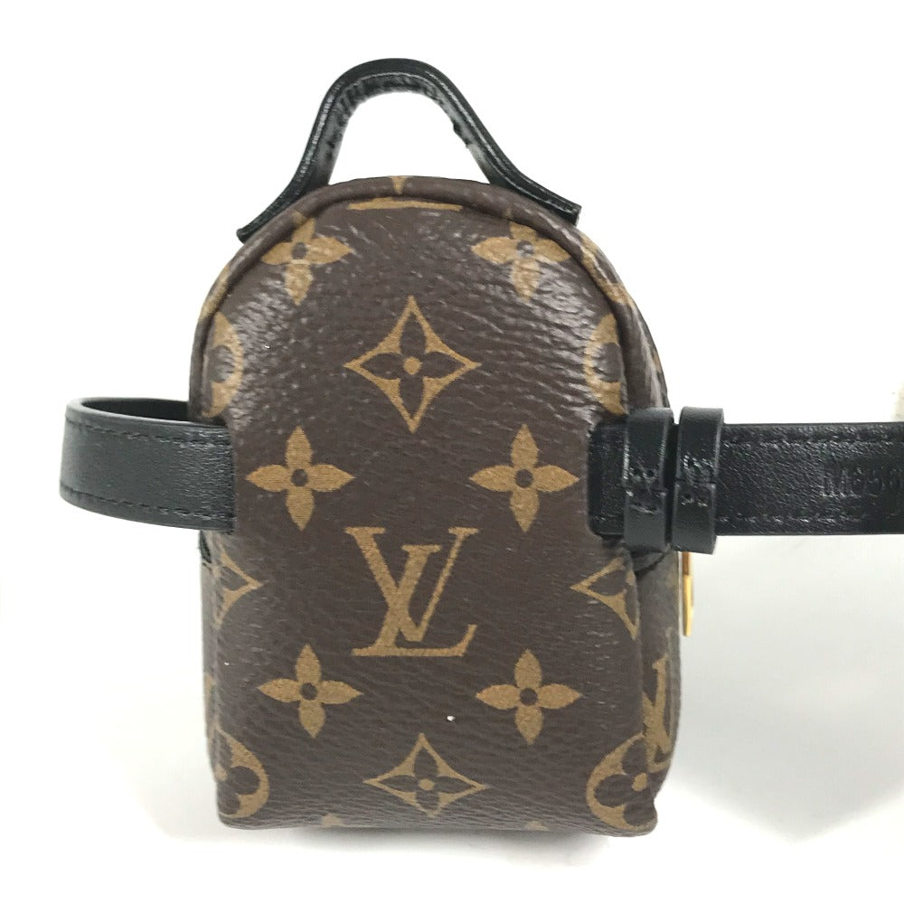 LOUIS VUITTON bracelet M6563A Canvas leather Brown Monogram Bracelet Monogram Bracelet Party Palm Springs Women Used Authentic
