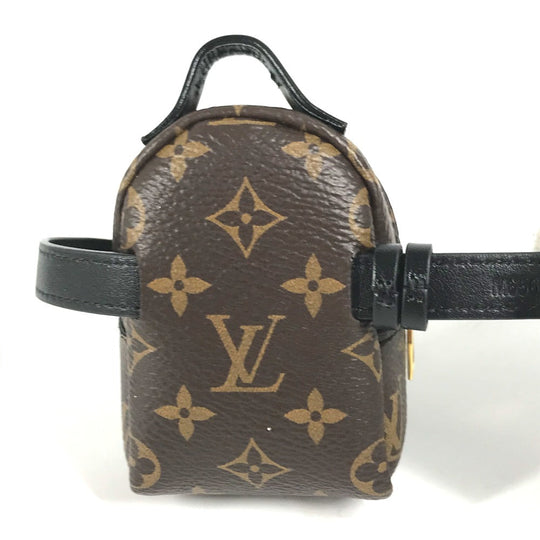 LOUIS VUITTON bracelet M6563A Canvas leather Brown Monogram Bracelet Monogram Bracelet Party Palm Springs Women Used Authentic