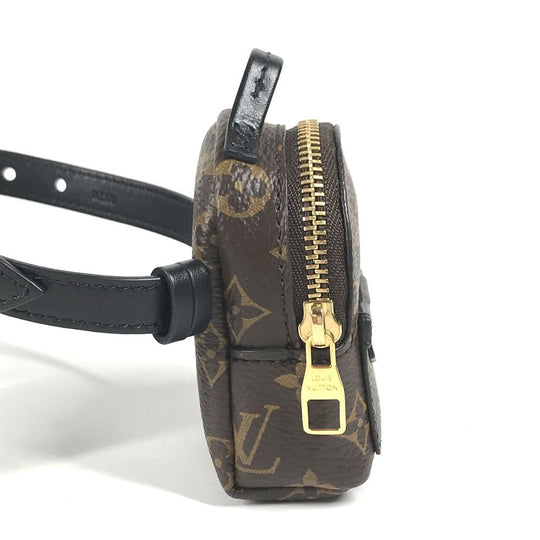 LOUIS VUITTON bracelet M6563A Canvas leather Brown Monogram Bracelet Monogram Bracelet Party Palm Springs Women Used Authentic