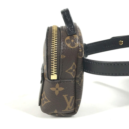 LOUIS VUITTON bracelet M6563A Canvas leather Brown Monogram Bracelet Monogram Bracelet Party Palm Springs Women Used Authentic