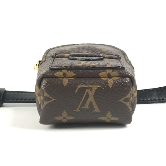 LOUIS VUITTON bracelet M6563A Canvas leather Brown Monogram Bracelet Monogram Bracelet Party Palm Springs Women Used Authentic