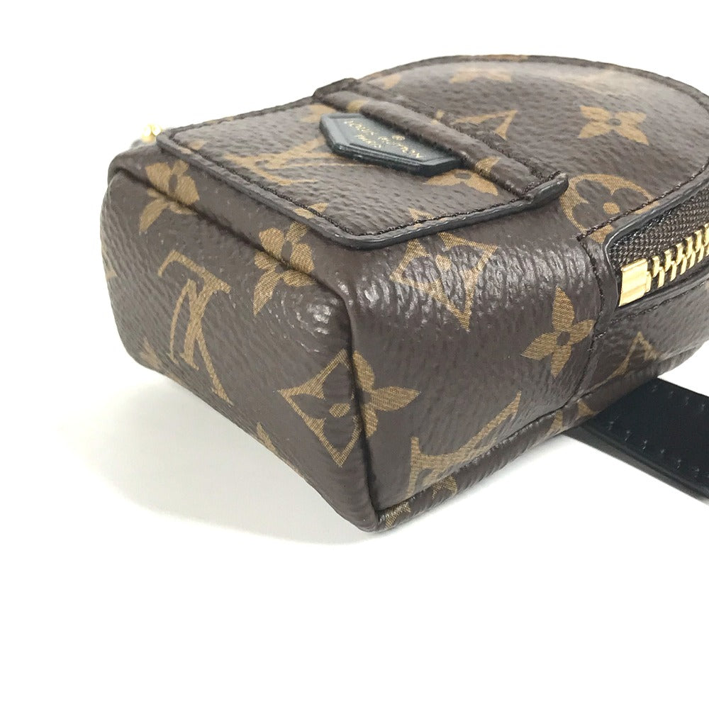 LOUIS VUITTON bracelet M6563A Canvas leather Brown Monogram Bracelet Monogram Bracelet Party Palm Springs Women Used Authentic
