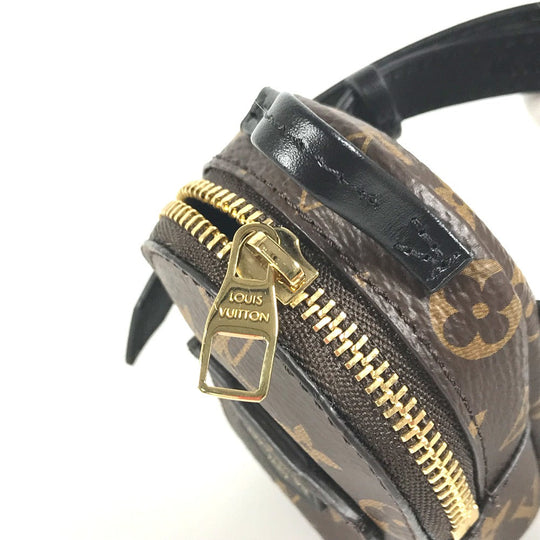 LOUIS VUITTON bracelet M6563A Canvas leather Brown Monogram Bracelet Monogram Bracelet Party Palm Springs Women Used Authentic