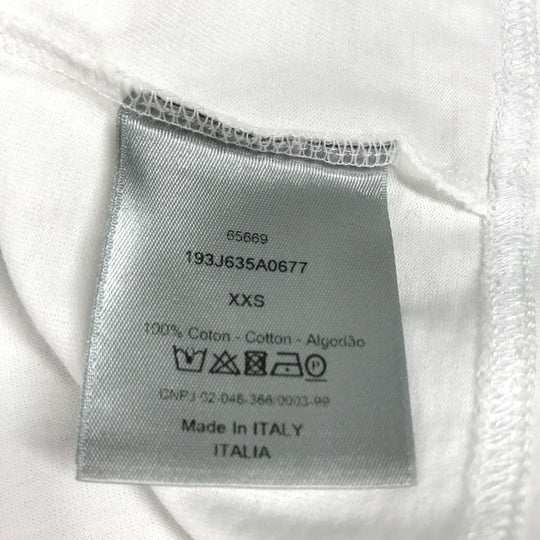 Dior Short sleeve T-shirt 193J635A0677 cotton white KENNY SCHARF collaboration Kenny Scharf logo mens XXS Used Authentic