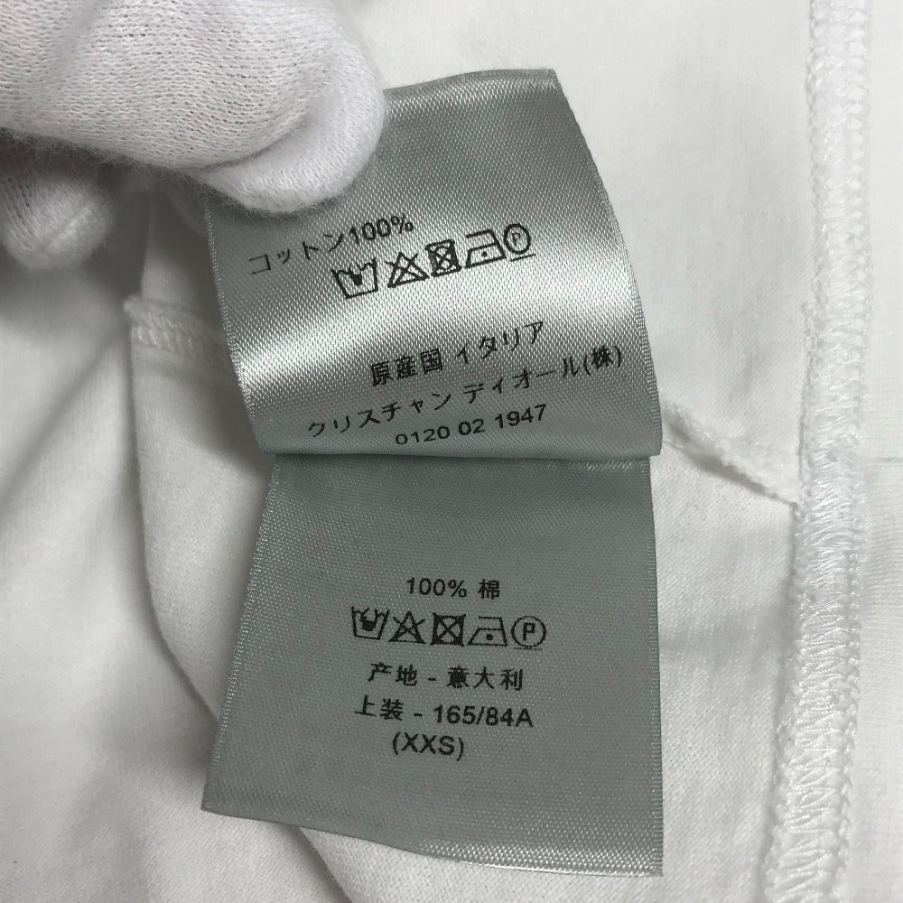 Dior Short sleeve T-shirt 193J635A0677 cotton white KENNY SCHARF collaboration Kenny Scharf logo mens XXS Used Authentic