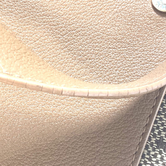 BVLGARI Tote Bag 801904 Leather / canvas beige Maxi logo Logo mania Women Used Authentic