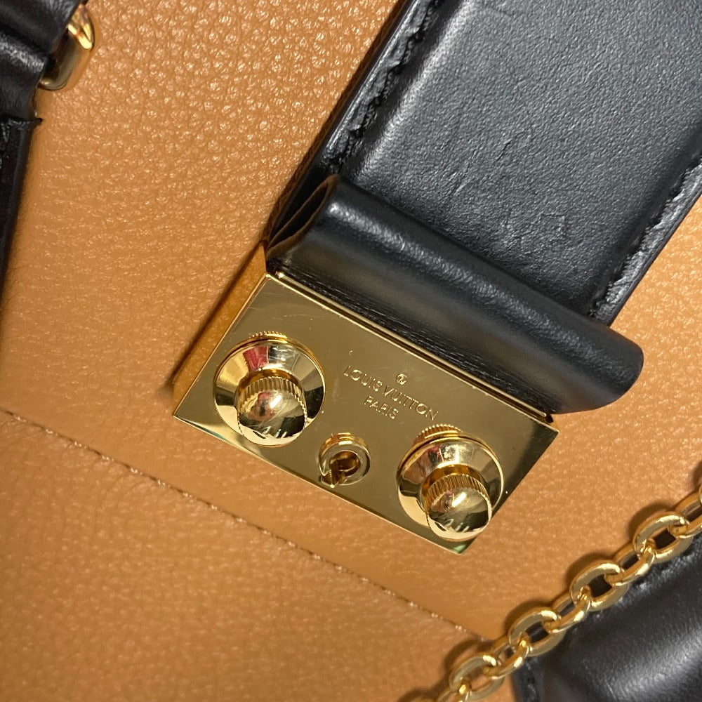 LOUIS VUITTON Handbag M51654 leather beige Studs Bicolor Coeur Marly PM Women Used Authentic
