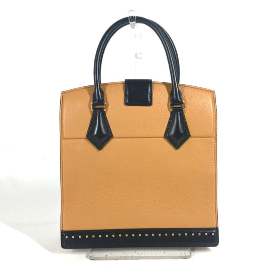 LOUIS VUITTON Handbag M51654 leather beige Studs Bicolor Coeur Marly PM Women Used Authentic