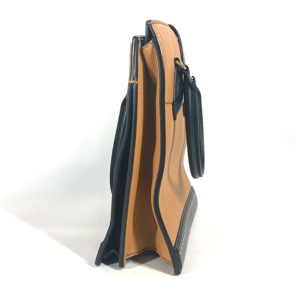 LOUIS VUITTON Handbag M51654 leather beige Studs Bicolor Coeur Marly PM Women Used Authentic