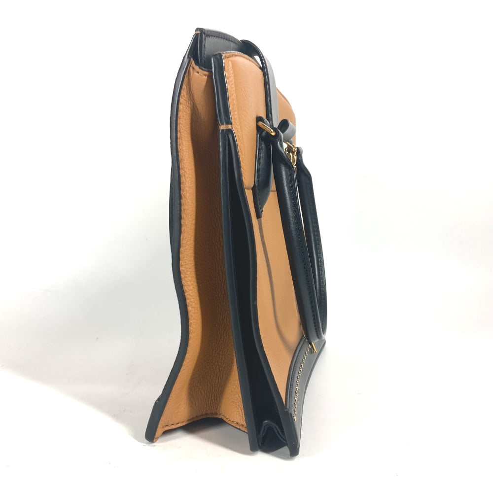 LOUIS VUITTON Handbag M51654 leather beige Studs Bicolor Coeur Marly PM Women Used Authentic