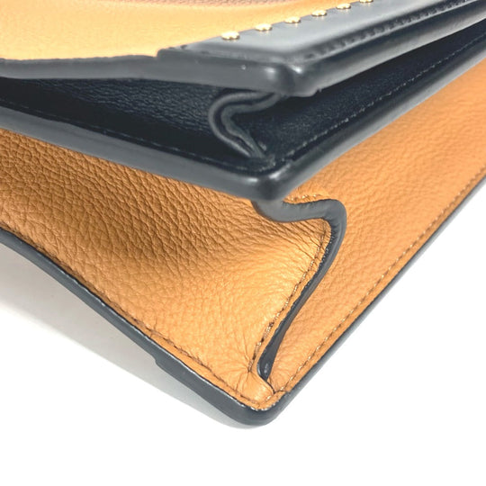 LOUIS VUITTON Handbag M51654 leather beige Studs Bicolor Coeur Marly PM Women Used Authentic