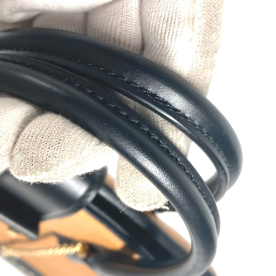 LOUIS VUITTON Handbag M51654 leather beige Studs Bicolor Coeur Marly PM Women Used Authentic