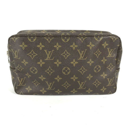 LOUIS VUITTON Cosmetics Pouch M47522 Monogram canvas Brown Monogram Truth Cracking Ty 28 Women Used Authentic