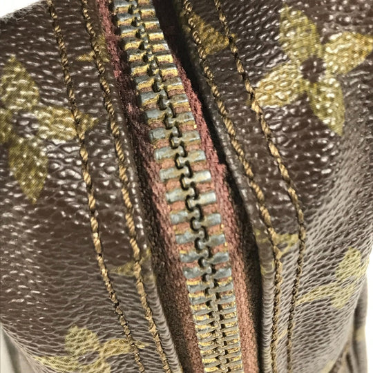 LOUIS VUITTON Cosmetics Pouch M47522 Monogram canvas Brown Monogram Truth Cracking Ty 28 Women Used Authentic