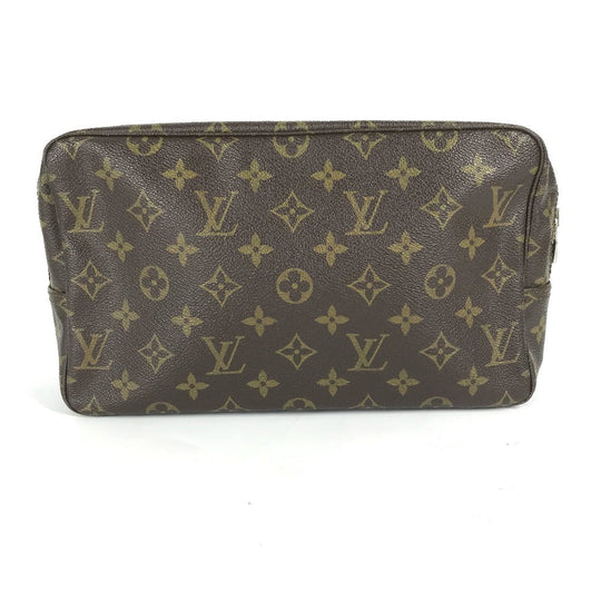 LOUIS VUITTON Cosmetics Pouch M47522 Monogram canvas Brown Monogram Truth Cracking Ty 28 Women Used Authentic