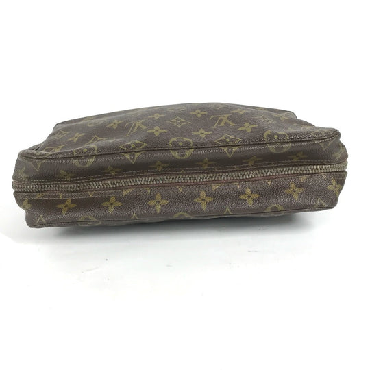 LOUIS VUITTON Cosmetics Pouch M47522 Monogram canvas Brown Monogram Truth Cracking Ty 28 Women Used Authentic