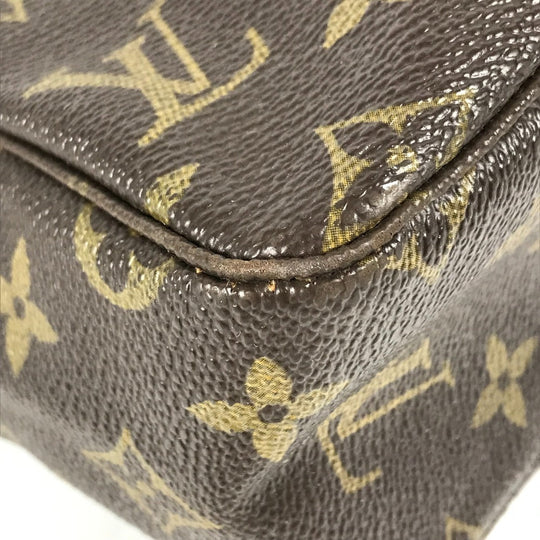 LOUIS VUITTON Cosmetics Pouch M47522 Monogram canvas Brown Monogram Truth Cracking Ty 28 Women Used Authentic