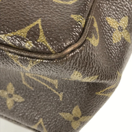 LOUIS VUITTON Cosmetics Pouch M47522 Monogram canvas Brown Monogram Truth Cracking Ty 28 Women Used Authentic