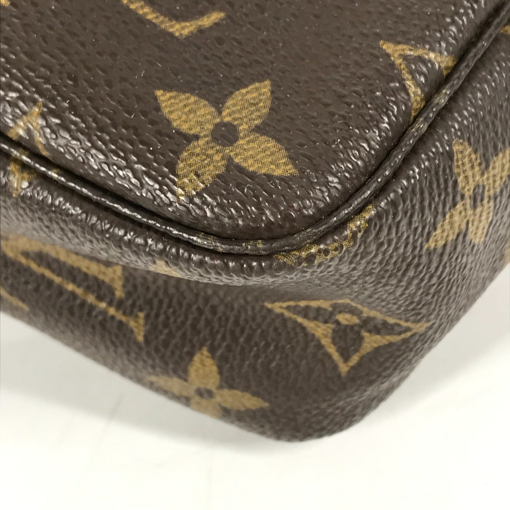 LOUIS VUITTON Cosmetics Pouch M47524 Monogram canvas Brown Monogram Truth Cracking T 23 Women Used Authentic