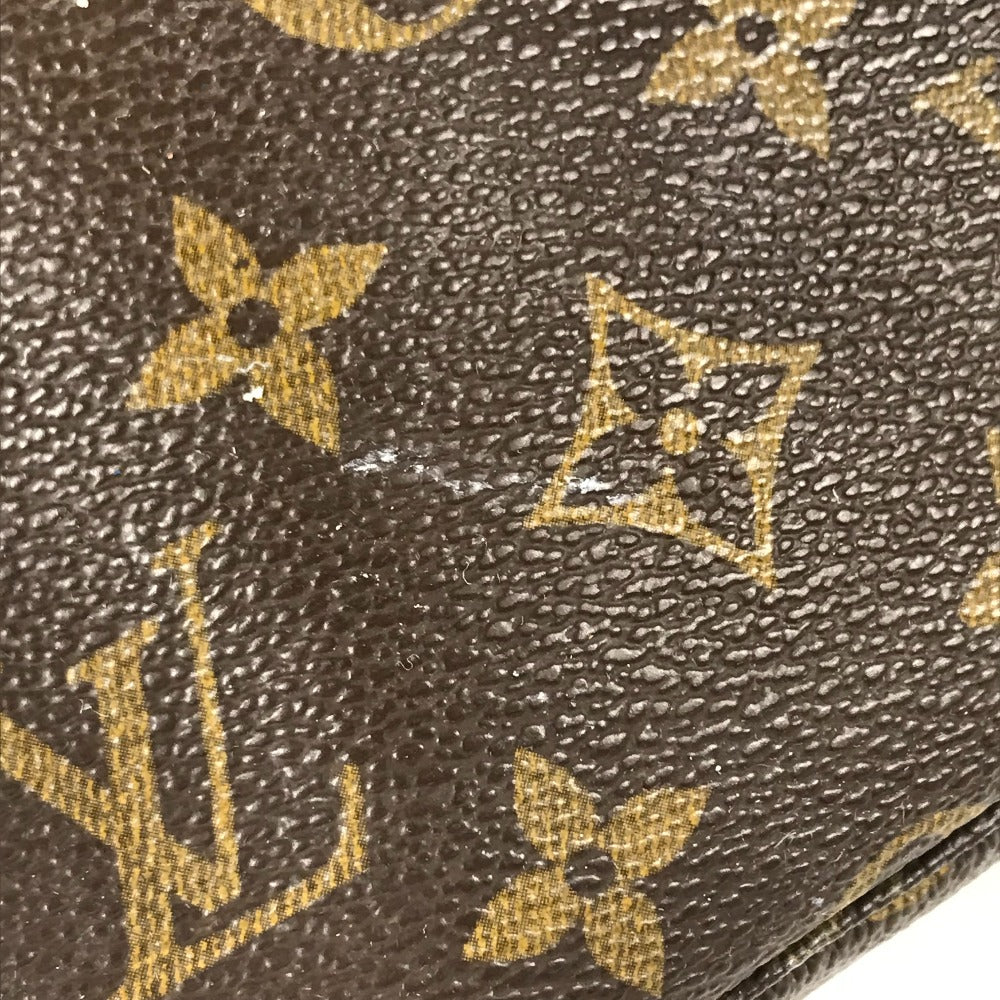 LOUIS VUITTON Cosmetics Pouch M47524 Monogram canvas Brown Monogram Truth Cracking T 23 Women Used Authentic