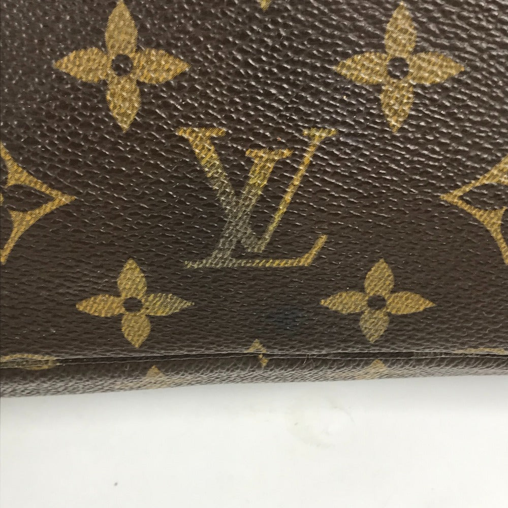LOUIS VUITTON Cosmetics Pouch M47524 Monogram canvas Brown Monogram Truth Cracking T 23 Women Used Authentic