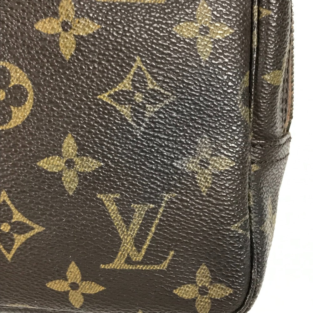 LOUIS VUITTON Cosmetics Pouch M47524 Monogram canvas Brown Monogram Truth Cracking T 23 Women Used Authentic