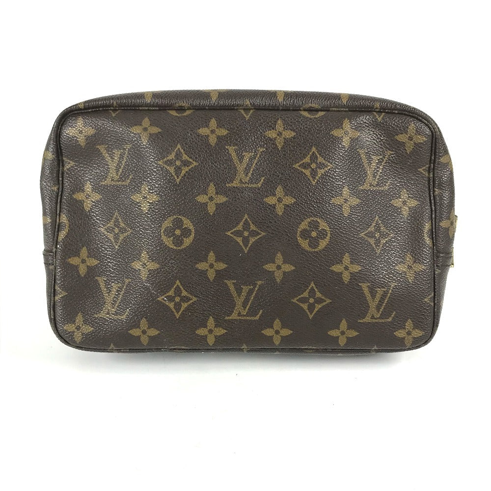 LOUIS VUITTON Cosmetics Pouch M47524 Monogram canvas Brown Monogram Truth Cracking T 23 Women Used Authentic