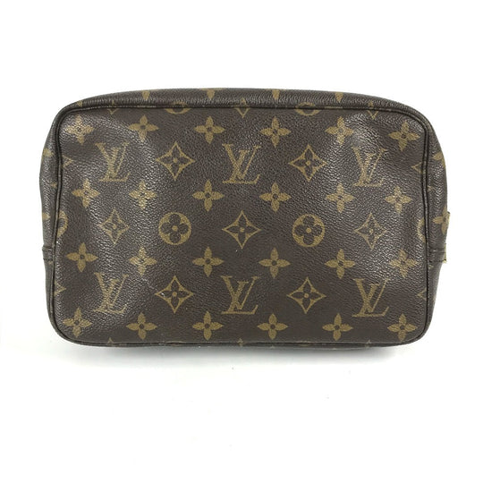 LOUIS VUITTON Cosmetics Pouch M47524 Monogram canvas Brown Monogram Truth Cracking T 23 Women Used Authentic