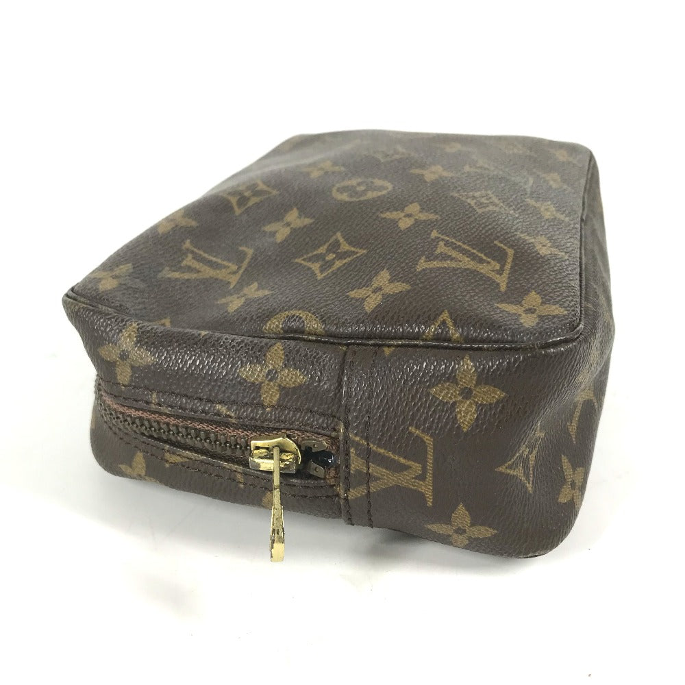 LOUIS VUITTON Cosmetics Pouch M47524 Monogram canvas Brown Monogram Truth Cracking T 23 Women Used Authentic