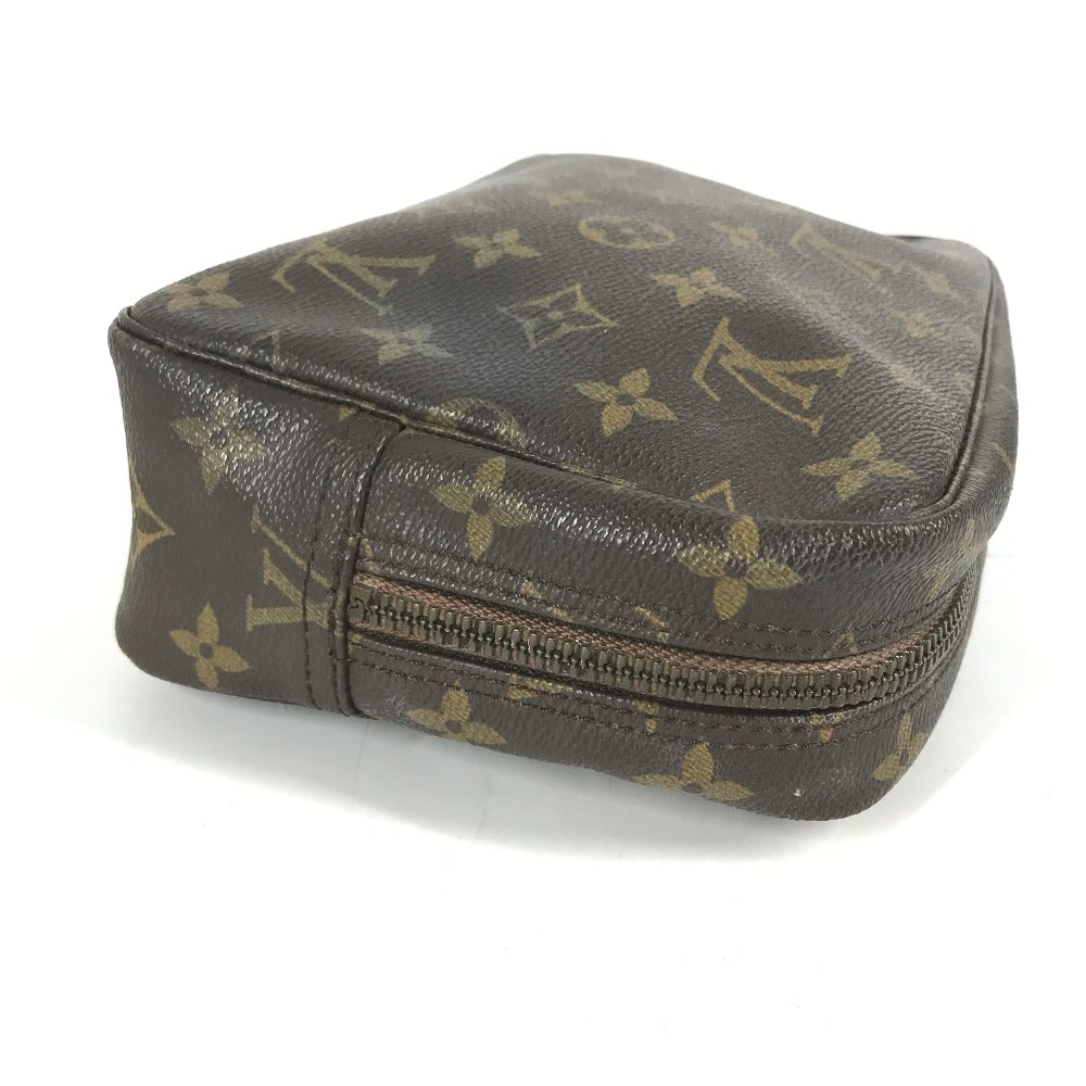 LOUIS VUITTON Cosmetics Pouch M47524 Monogram canvas Brown Monogram Truth Cracking T 23 Women Used Authentic