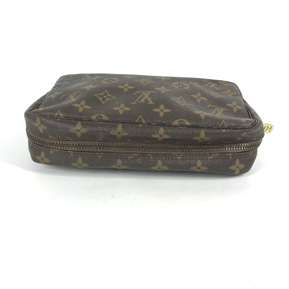 LOUIS VUITTON Cosmetics Pouch M47524 Monogram canvas Brown Monogram Truth Cracking T 23 Women Used Authentic