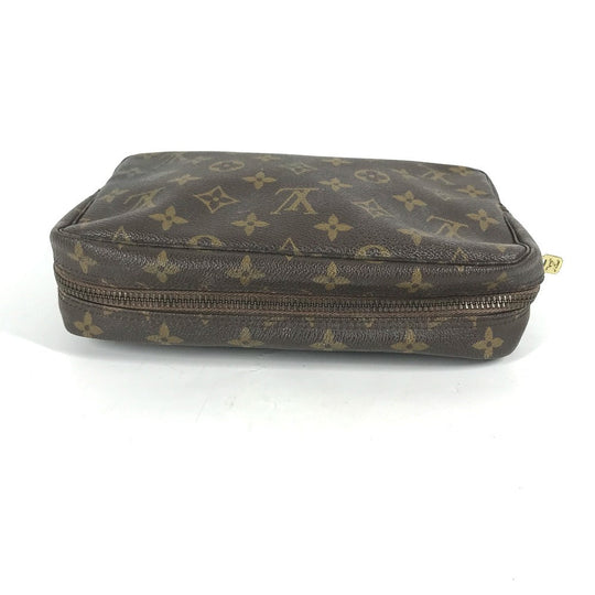 LOUIS VUITTON Cosmetics Pouch M47524 Monogram canvas Brown Monogram Truth Cracking T 23 Women Used Authentic