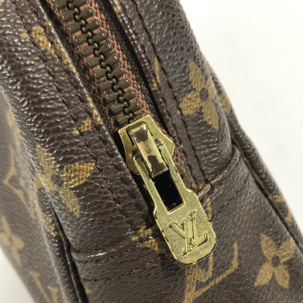LOUIS VUITTON Cosmetics Pouch M47524 Monogram canvas Brown Monogram Truth Cracking T 23 Women Used Authentic