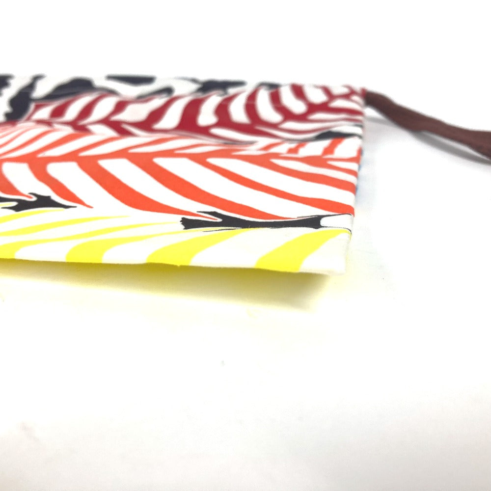 HERMES Pouch silk multicolor purse Bulk Pouch Women Used Authentic