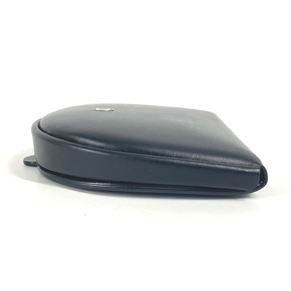 CARTIER Coin case leather black Must Line logo mens Used Authentic