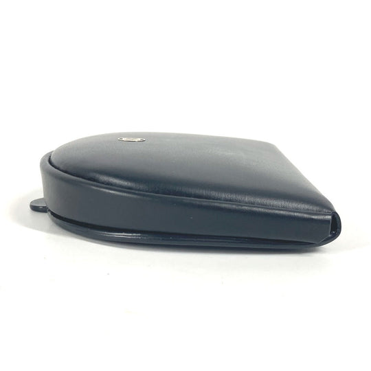 CARTIER Coin case leather black Must Line logo mens Used Authentic
