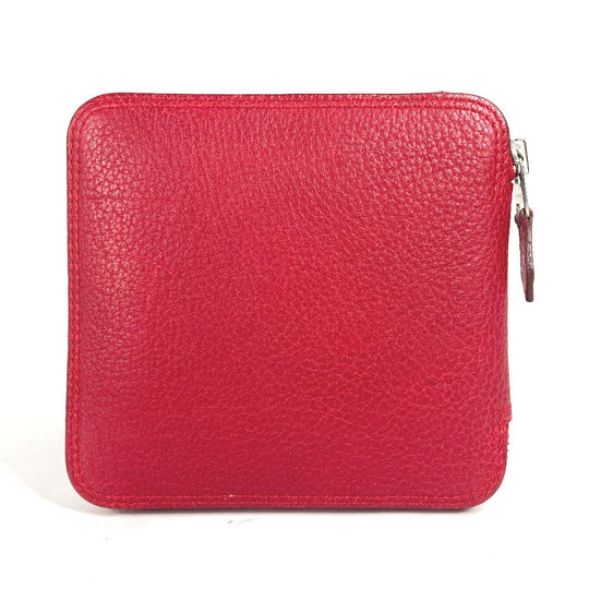 HERMES Handbag Buffel skipper Red Bags Eco Bags Folding Silky pop Women Secondhand Authentic