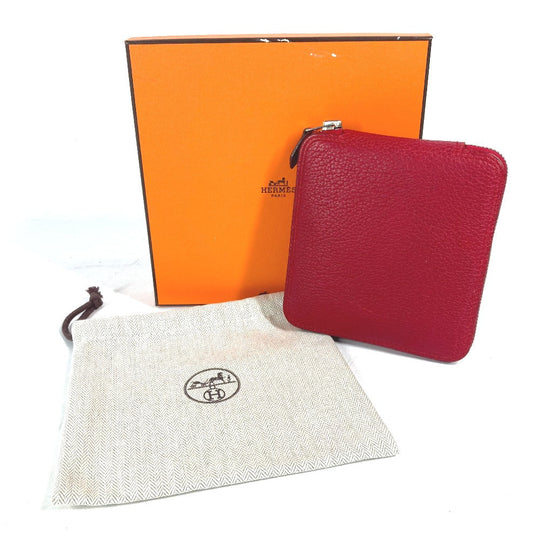 HERMES Handbag Buffel skipper Red Bags Eco Bags Folding Silky pop Women Secondhand Authentic