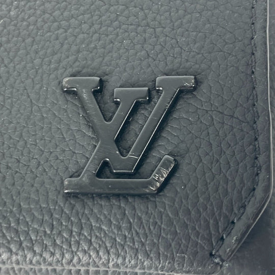 LOUIS VUITTON Shoulder Bag M82085 Cowhide leather black LV Aerogram Fastline Wearable Wallet mens Used Authentic