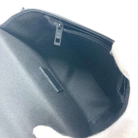 LOUIS VUITTON Shoulder Bag M82085 Cowhide leather black LV Aerogram Fastline Wearable Wallet mens Used Authentic