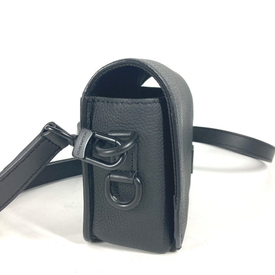 LOUIS VUITTON Shoulder Bag M82085 Cowhide leather black LV Aerogram Fastline Wearable Wallet mens Used Authentic