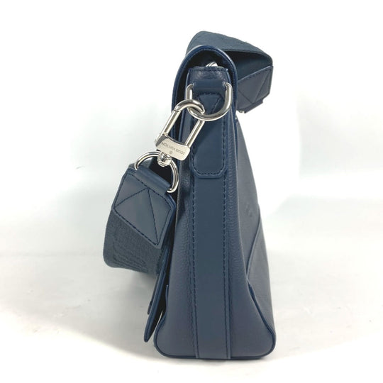 LOUIS VUITTON Shoulder Bag M21363 Cowhide leather Navy LV Aerogram takeoff messenger mens Used Authentic
