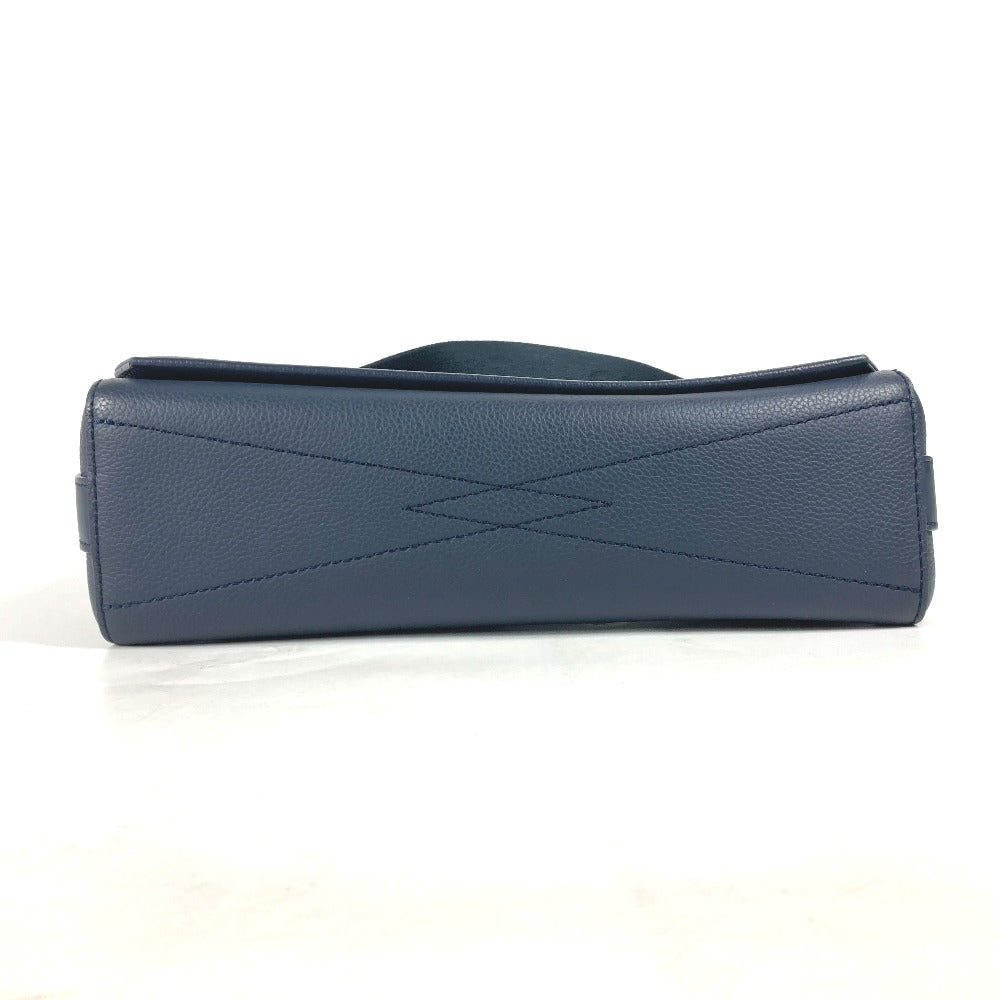 LOUIS VUITTON Shoulder Bag M21363 Cowhide leather Navy LV Aerogram takeoff messenger mens Used Authentic