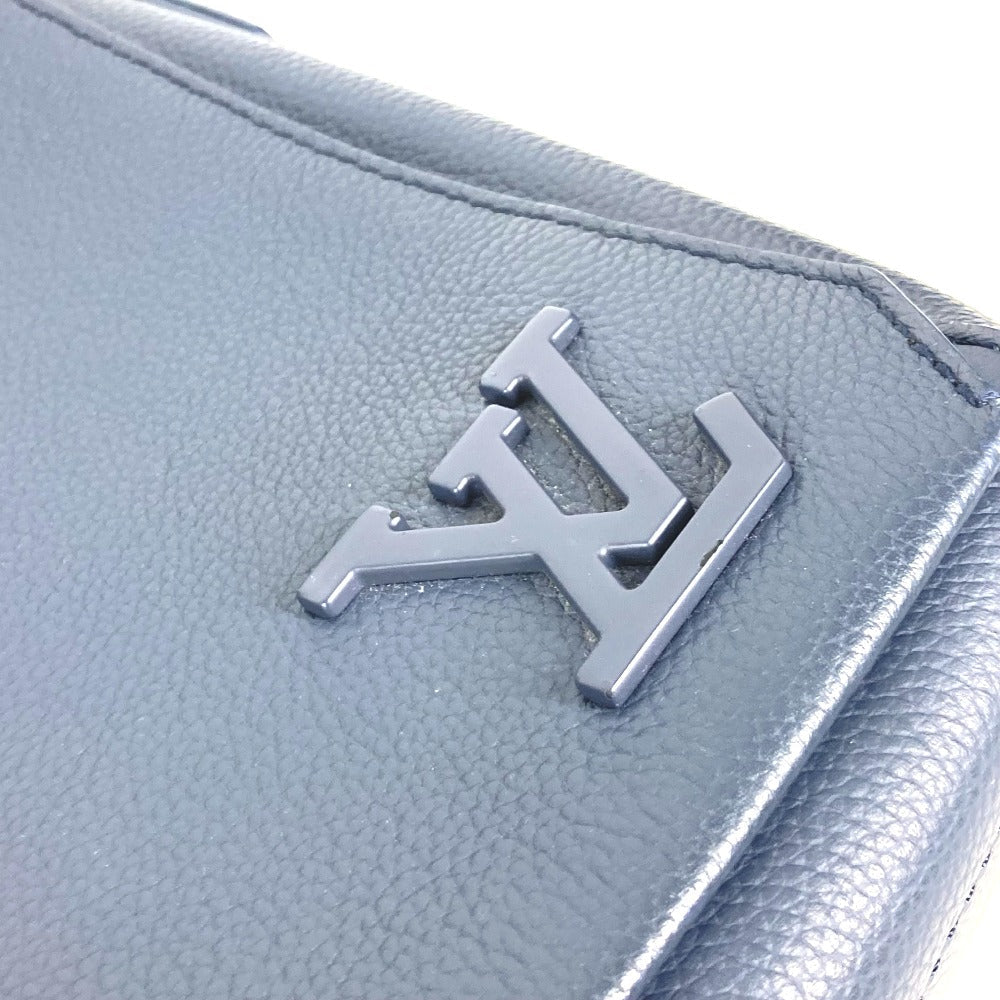LOUIS VUITTON Shoulder Bag M21363 Cowhide leather Navy LV Aerogram takeoff messenger mens Used Authentic