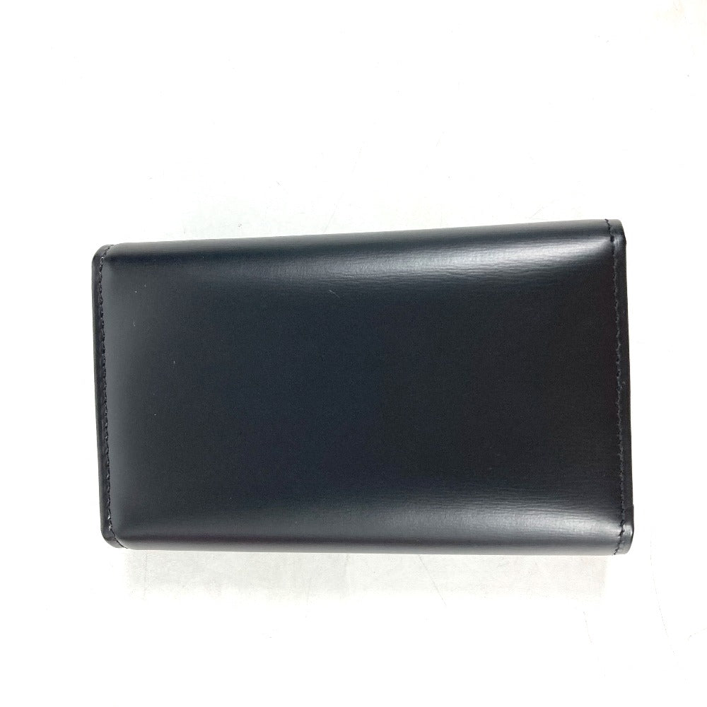 CARTIER Key case Key holder  leather black Pasha 6 rows Women Used Authentic