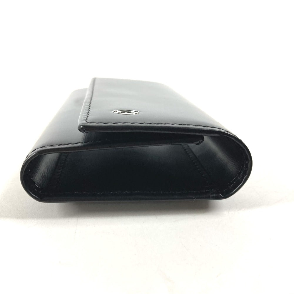CARTIER Key case Key holder  leather black Pasha 6 rows Women Used Authentic