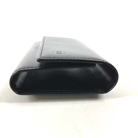 CARTIER Key case Key holder  leather black Pasha 6 rows Women Used Authentic