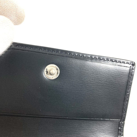 CARTIER Key case Key holder  leather black Pasha 6 rows Women Used Authentic