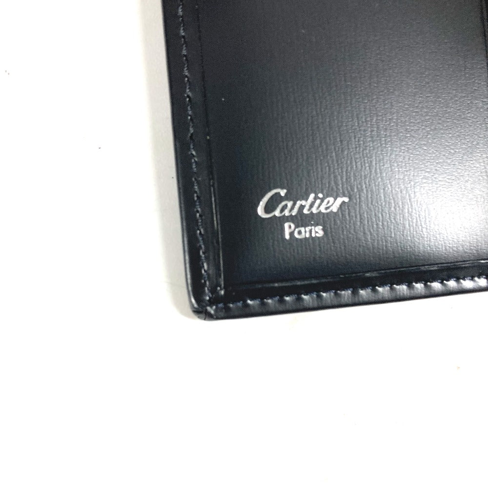 CARTIER Key case Key holder  leather black Pasha 6 rows Women Used Authentic